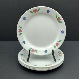Corelle Quilt Salad Plates Corning Hearts Diamonds Dessert Bread Plates